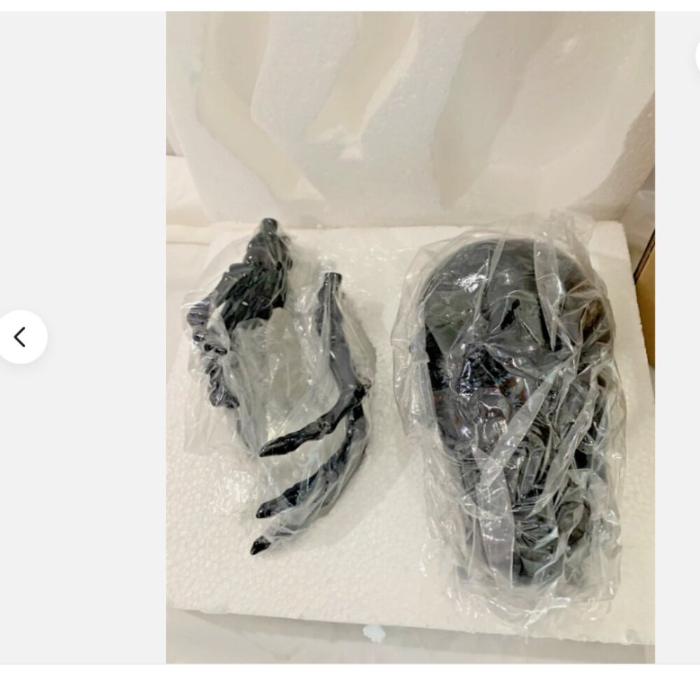 Grandin Road Gothic Skull and Hands, Set of Three item# 168132 (Black) Halloween - Picture 8 of 10